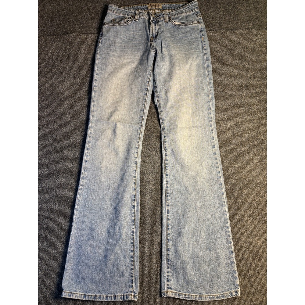 US Polo Assn. Jeans Womens 9/10 Blue Denim Stretch Comfort Light Wash Flared Leg